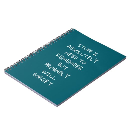 Notebをおもしろいリストする忘れ深い人のための引用文 ノートブック (左側)