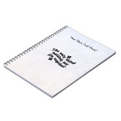 Notebook (16,5 x 22,2cm) - The Only Thing ノートブック (左側)