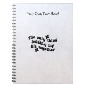 Notebook (16,5 x 22,2cm) - The Only Thing ノートブック (正面)