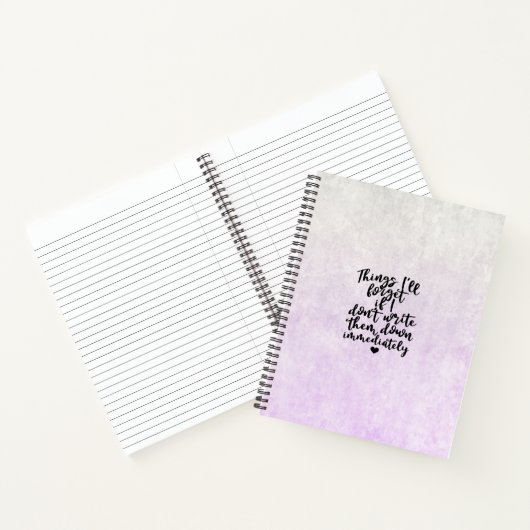 Notebook (21,6 x 28cm) - Thing's I'll Forget ノートブック (内部)