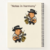 Notebook – Capybara Music Notes ノートブック (裏面)