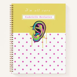Notebook  Colorful Ear Illustration  ノートブック