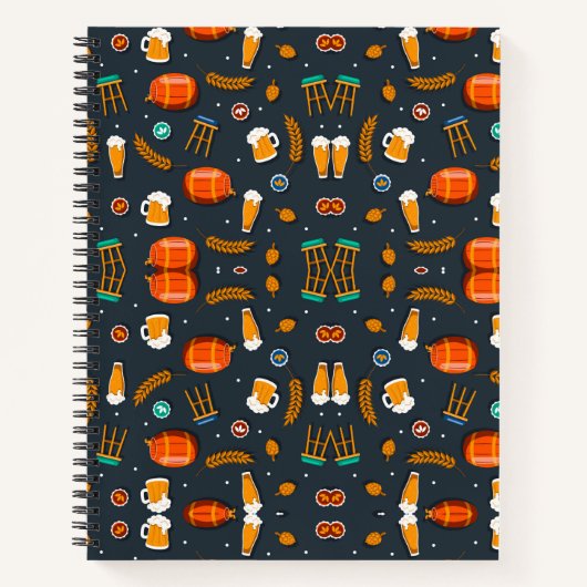 Notebook covers with a playful, colorful pattern ノートブック (正面)