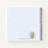 notebook, floral and sophisticated, Dream big. ノートブック (裏面)