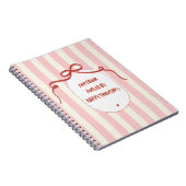 Notebook fueled by happy thoughts | Journal ノートブック (右側)