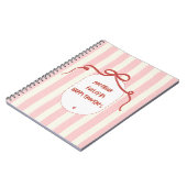 Notebook fueled by happy thoughts | Journal ノートブック (左側)