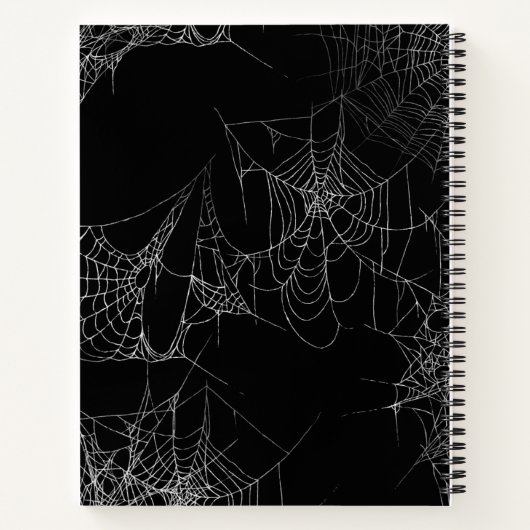 Notebook Halloween Spider Web ノートブック (裏面)