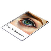 Notebook I see Art artistic eye gift ノートブック (左側)