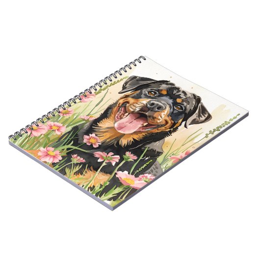  Notebook / Journal – Rottweiler Notebook ノートブック (左側)