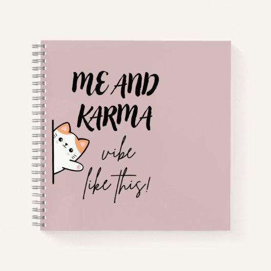 Notebook | karma | cats | journals  ノートブック (正面)