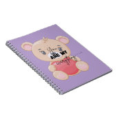 Notebook | lovers gifts | gifts idea | bear design ノートブック (右側)