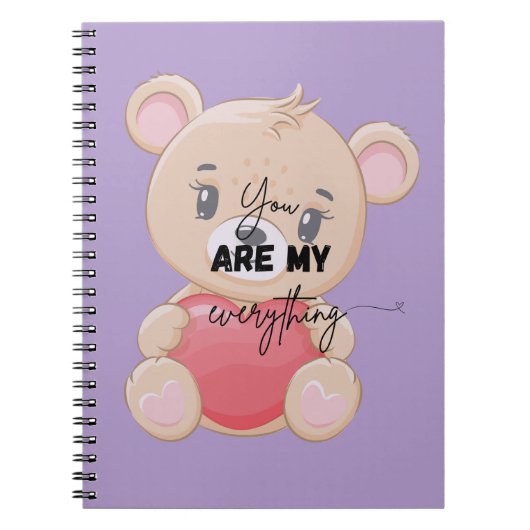 Notebook | lovers gifts | gifts idea | bear design ノートブック (正面)