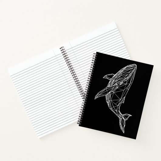  Notebook Modern Geometric Whale ノートブック (内部)