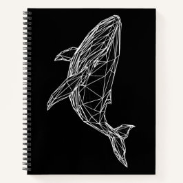  Notebook Modern Geometric Whale ノートブック