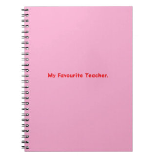 Notebook My Favourite Teacher ノートブック