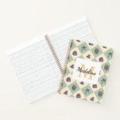 Notebook Name Magic Academy Wizard School Green ノートブック (内部)