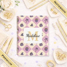 Notebook Name Magic Academy Wizard School Pink ノートブック