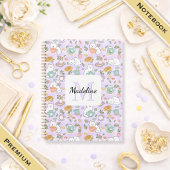Notebook Name Tea Cats Bookish Pastel ノートブック