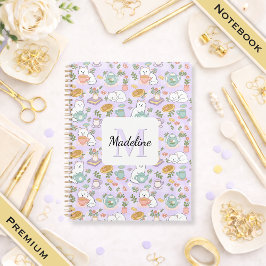 Notebook Name Tea Cats Bookish Pastel ノートブック