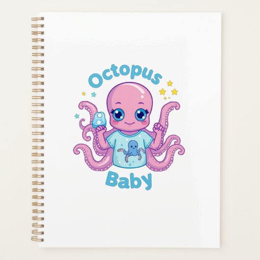 Notebook Octopus Baby  プランナー手帳 (正面)