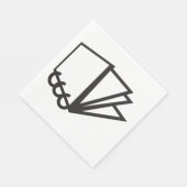 Notebook Pages Icon Paper Napkins スタンダードランチョンナプキン (角)