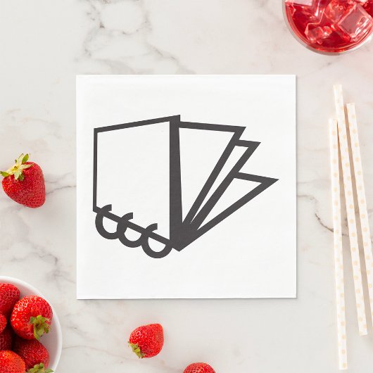 Notebook Pages Icon Paper Napkins スタンダードランチョンナプキン