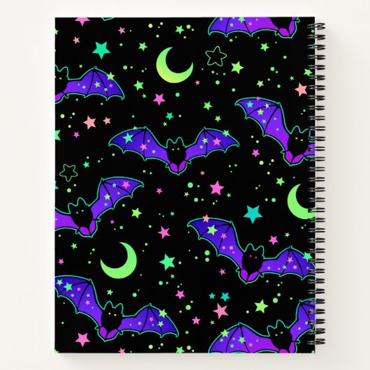 Notebook - "Purple Bats" ノートブック (裏面)