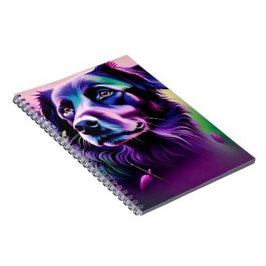 Notebook - Purple Dog ノートブック (右側)