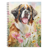 Notebook – Saint Bernard Dog Lover Journal ノートブック (正面)