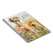 Notebook – Saluki Watercolor Dog Lover Journal ノートブック (右側)
