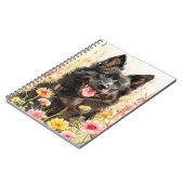 Notebook – Schipperke Watercolor Dog Journal ノートブック (左側)
