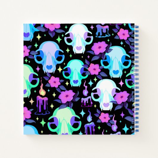 Notebook "Skulls and Flowers" ノートブック (裏面)