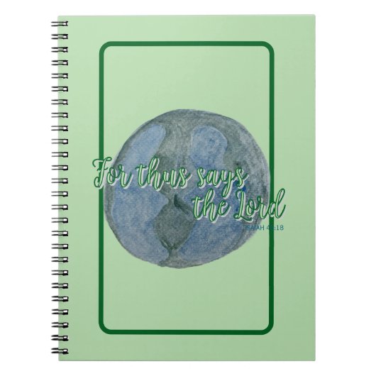 Notebook – The Earth He Formed ノートブック (正面)