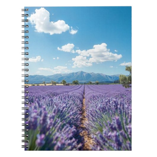 Notebook With A Outdoor Landscape With Mountains ノートブック (正面)