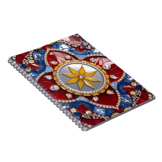 Notebook with Columbia Colors抽象デザイン ノートブック (右側)