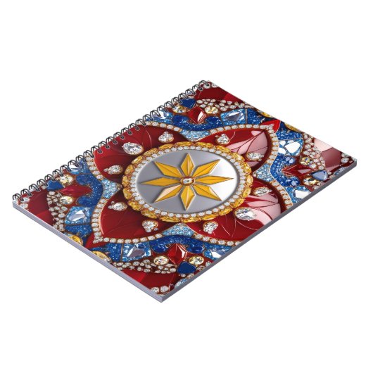 Notebook with Columbia Colors抽象デザイン ノートブック (左側)