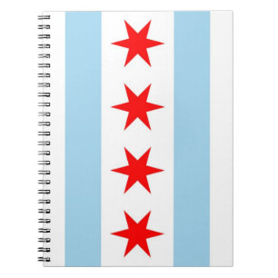 Notebook with Flag of Chicago, Illinois州 ノートブック