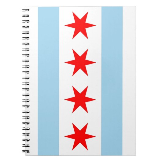 Notebook with Flag of Chicago, Illinois州 ノートブック (正面)