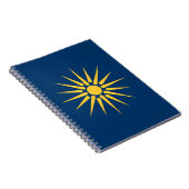 Notebook with Flag of Macedonia, Greece ノートブック (右側)