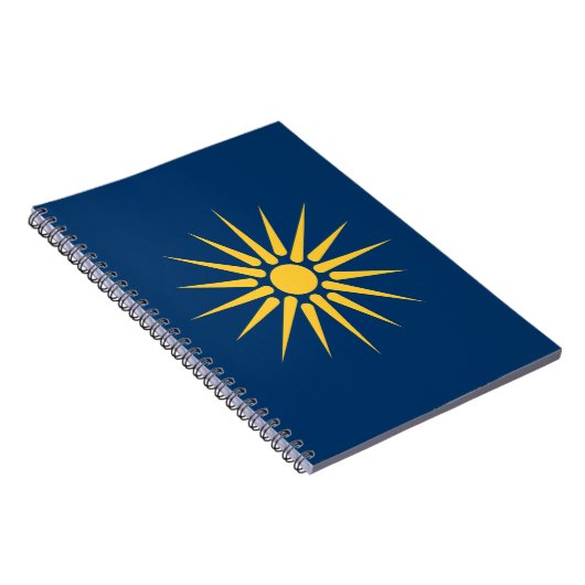 Notebook with Flag of Macedonia, Greece ノートブック (右側)