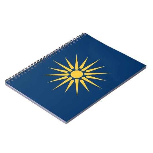 Notebook with Flag of Macedonia, Greece ノートブック (左側)
