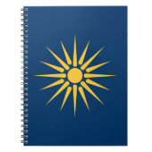 Notebook with Flag of Macedonia, Greece ノートブック (正面)