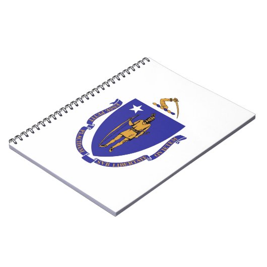 Notebook with Flag of Massachusetts州 ノートブック (左側)