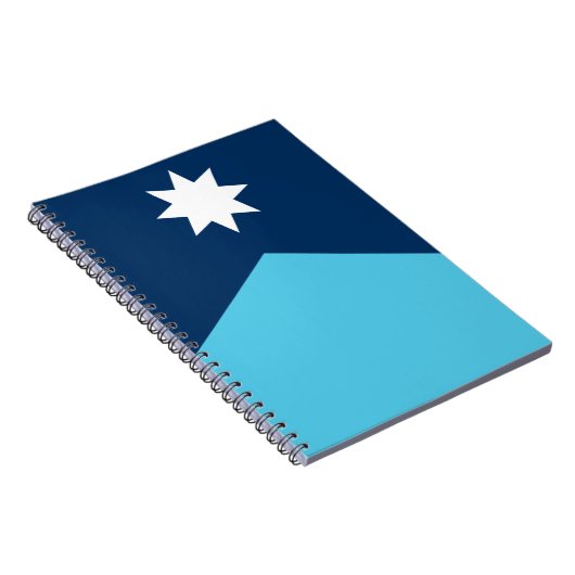 Notebook with Flag of Minnesota, USA ノートブック (右側)