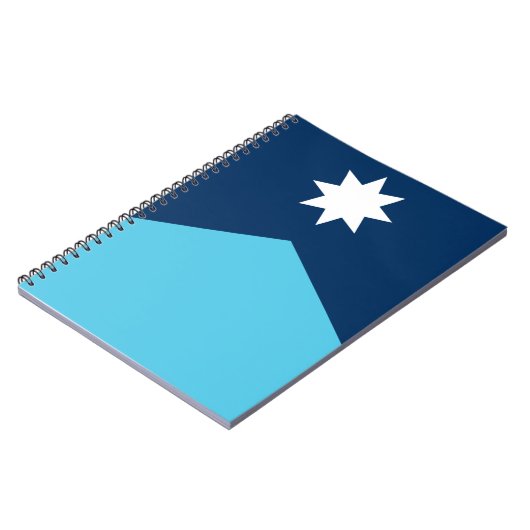 Notebook with Flag of Minnesota, USA ノートブック (左側)