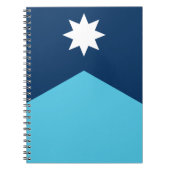 Notebook with Flag of Minnesota, USA ノートブック (正面)