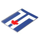 Notebook with Flag of Toronto, Ontario, Canada ノートブック (左側)