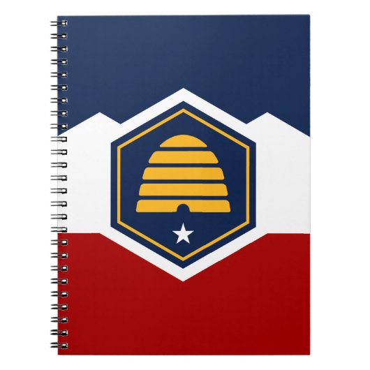 Notebook with Flag of Utah, USA ノートブック (正面)