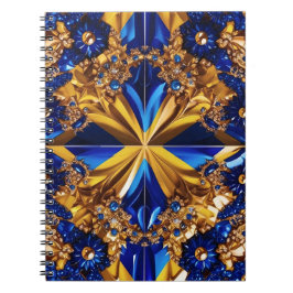 Notebook with Sweden Colors抽象デザイン ノートブック