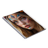Notebook with the face of a beautiful bohemian gir ノートブック (右側)